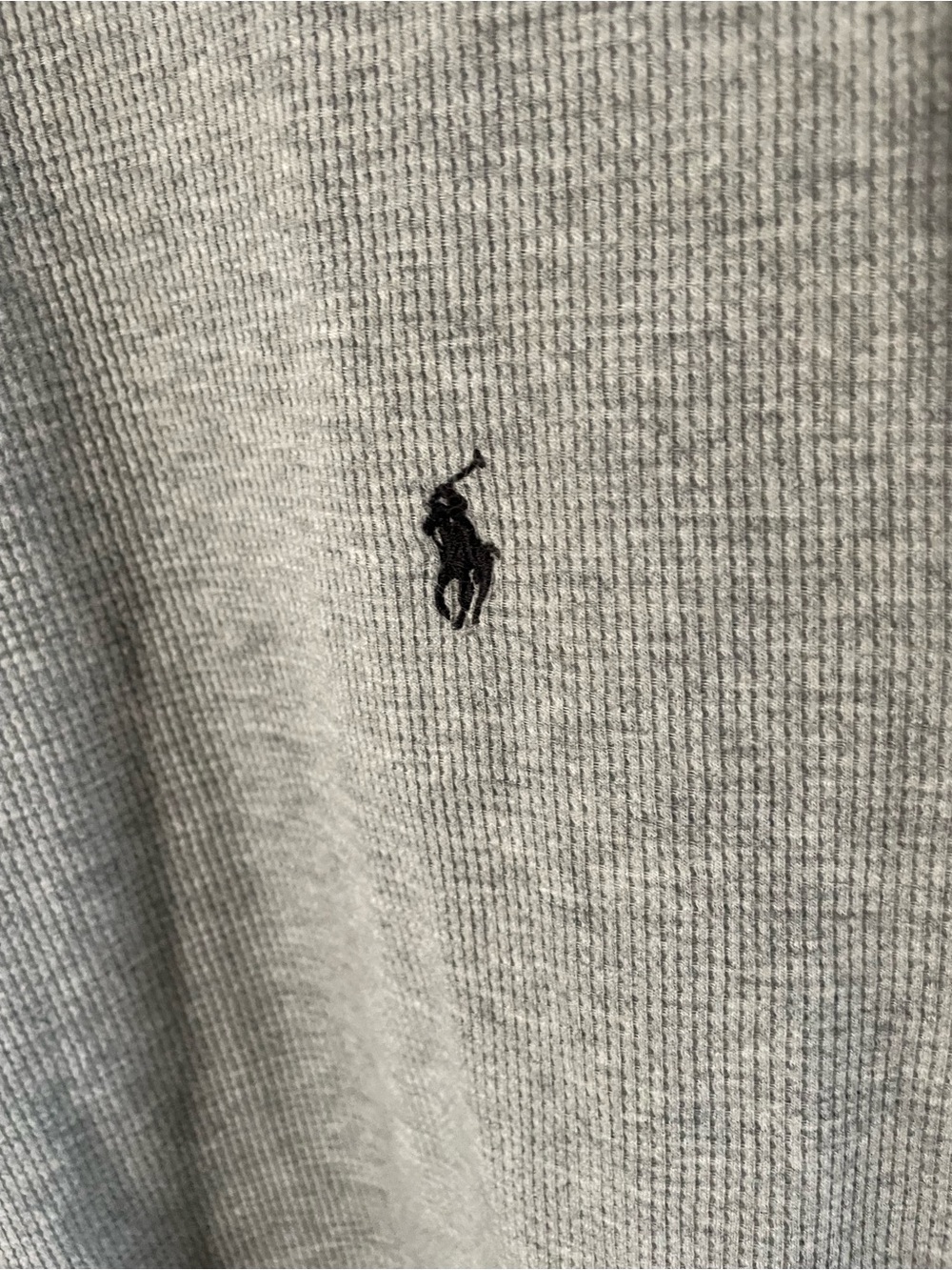 Polo Ralph Lauren Men’s XL gray long sleeve Thermal Sleep shirt Embroidered pony - Picture 3 of 6